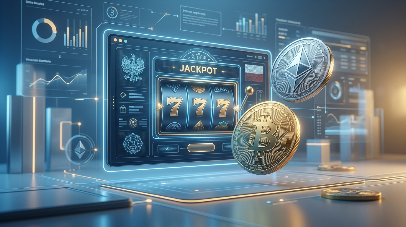 Luksusowy interfejs kasyna krypto z monetami Bitcoin i Ethereum